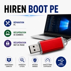 Clé USB Bootable Hiren Boot PE Réparation PC