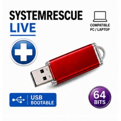 Clé USB Bootable SystemRescue Dépannage PC