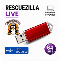 Clé USB Bootable Rescuezilla Sauvegarde PC