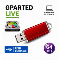Clé USB Bootable GParted Live Gestion Partitions